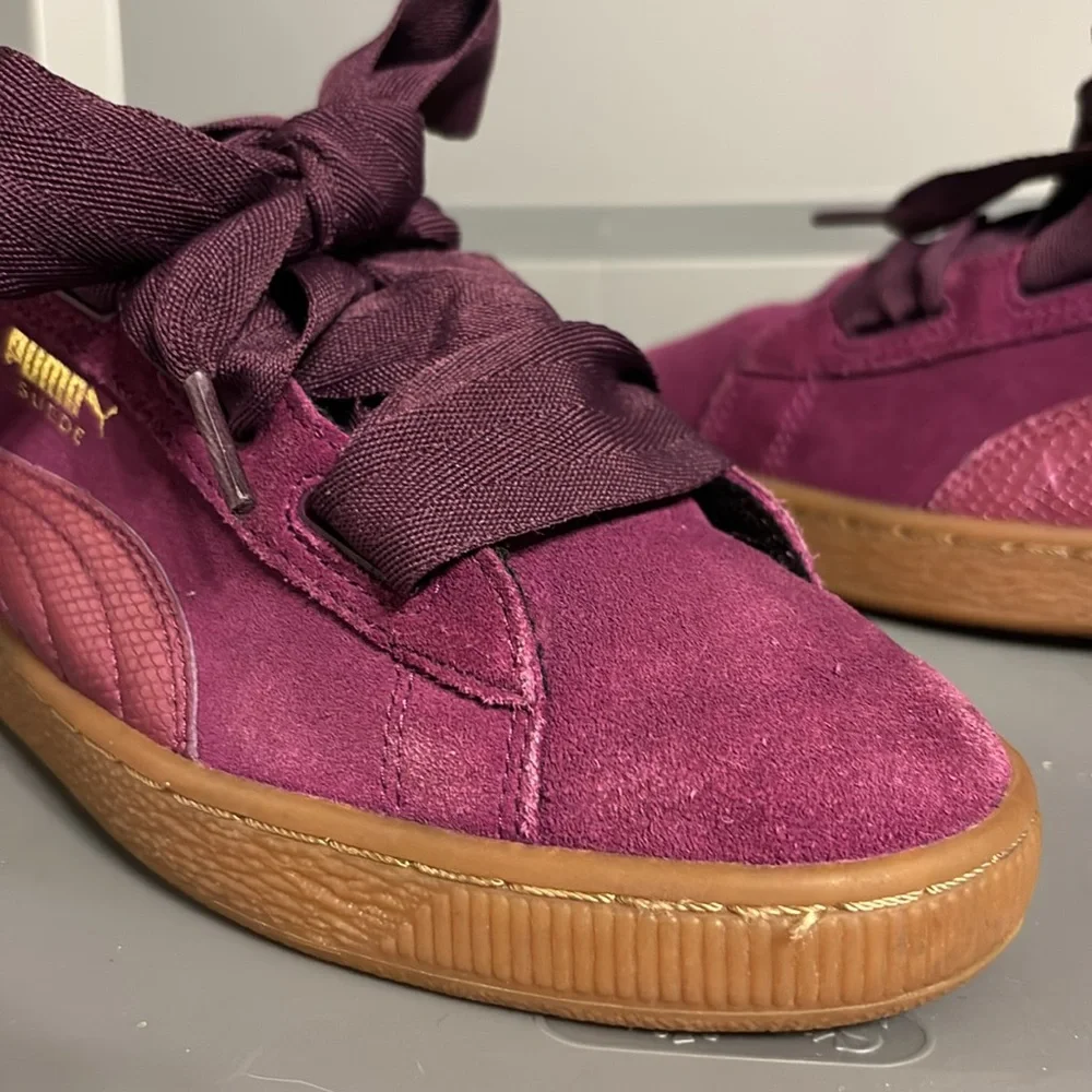 Puma Suede Heart Dark Purple